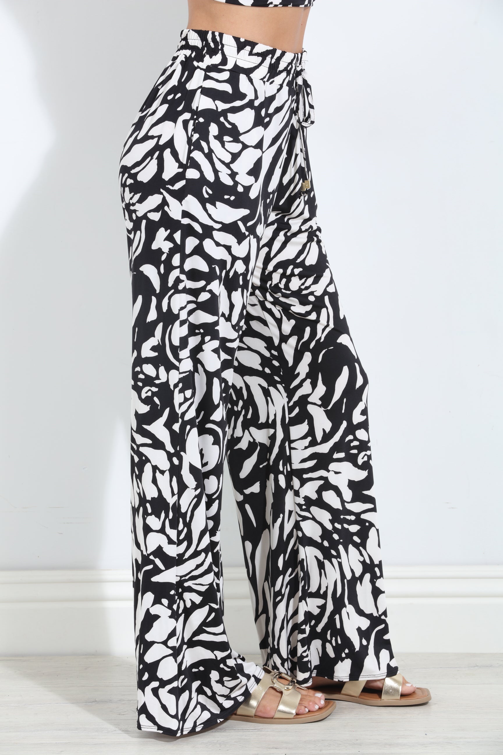 Dalma Drawstring Wide Leg Pant