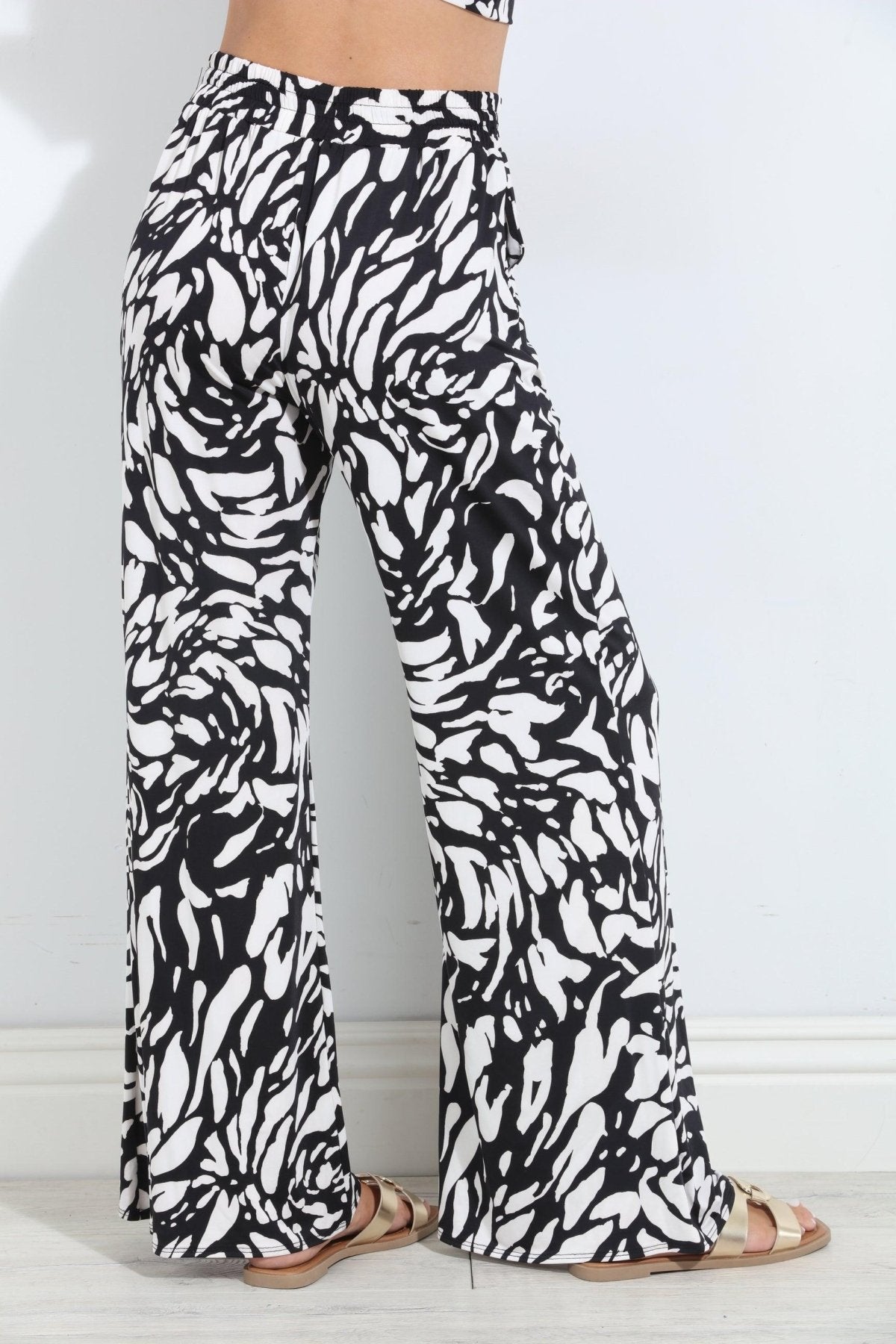 Dalma Drawstring Wide Leg Pant-FINAL SALE