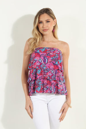 Shaye Ruffle Tube Top-FINAL SALE