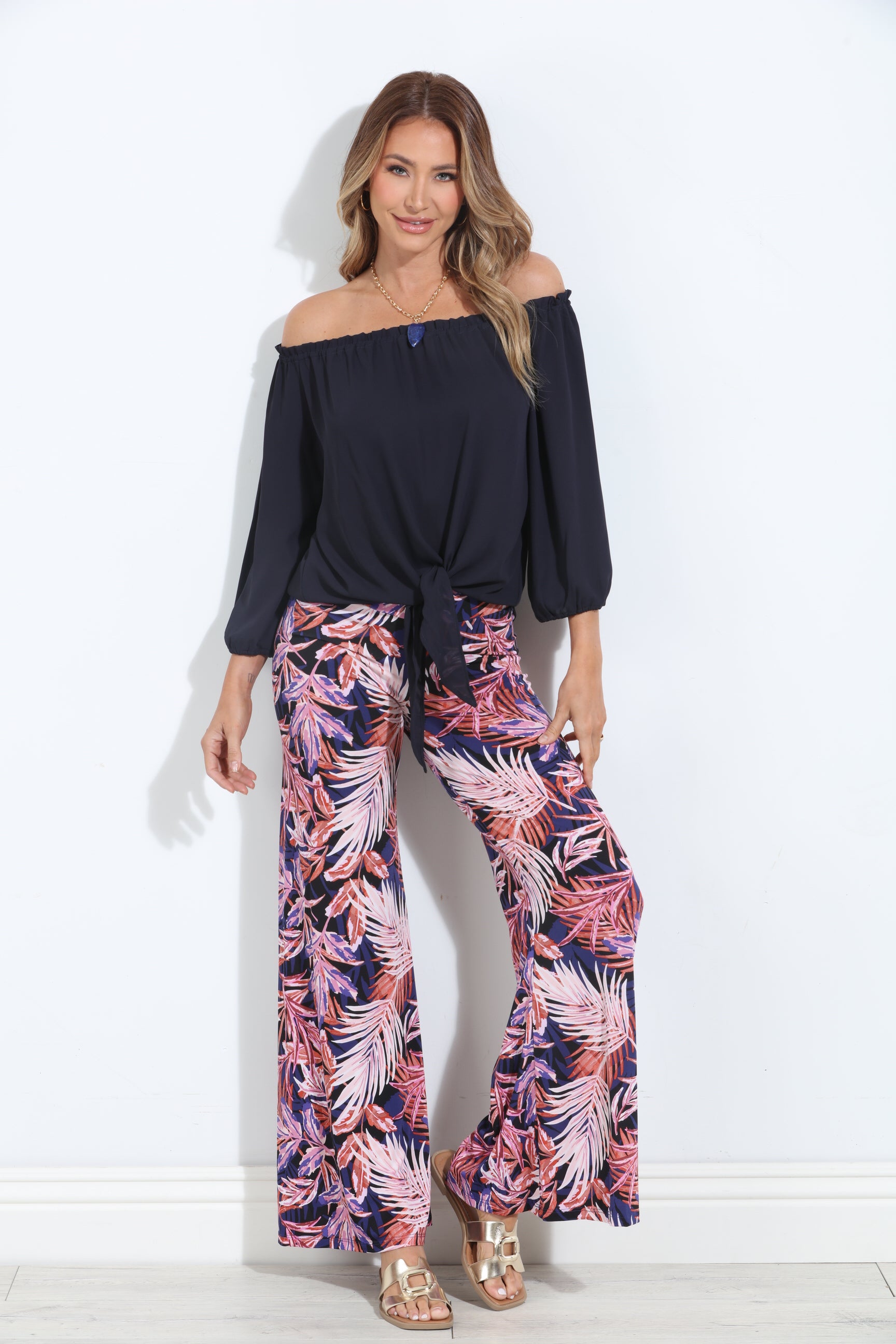 Yara Stretch Wide Leg Pants-BEST SELLER