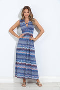 Odyssey Stretch V-Neck Maxi Dress-FINAL SALE
