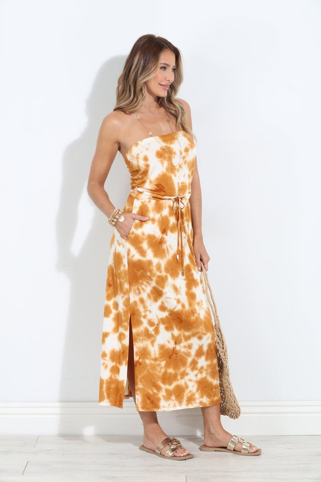 Doja TD Stretch Tube Maxi Dress-BEST SELLER