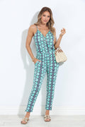 Barbados Stretch Cross Over Jumpsuit-FINAL SALE