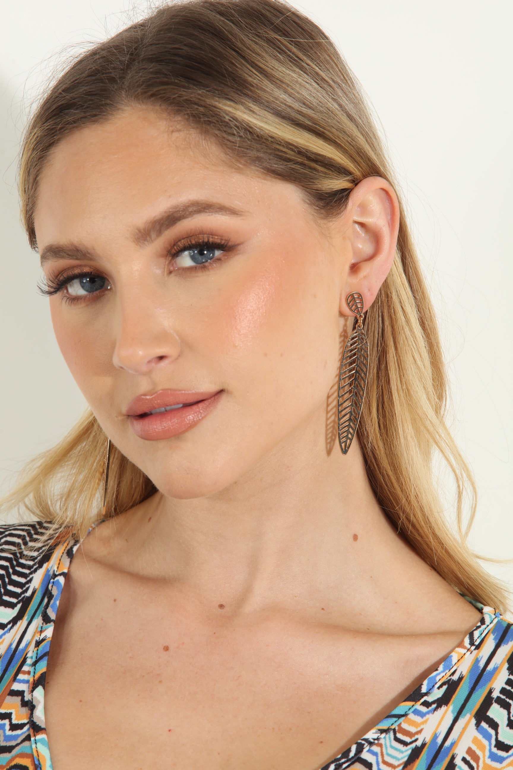 Kendall Leaf Gold Earrings