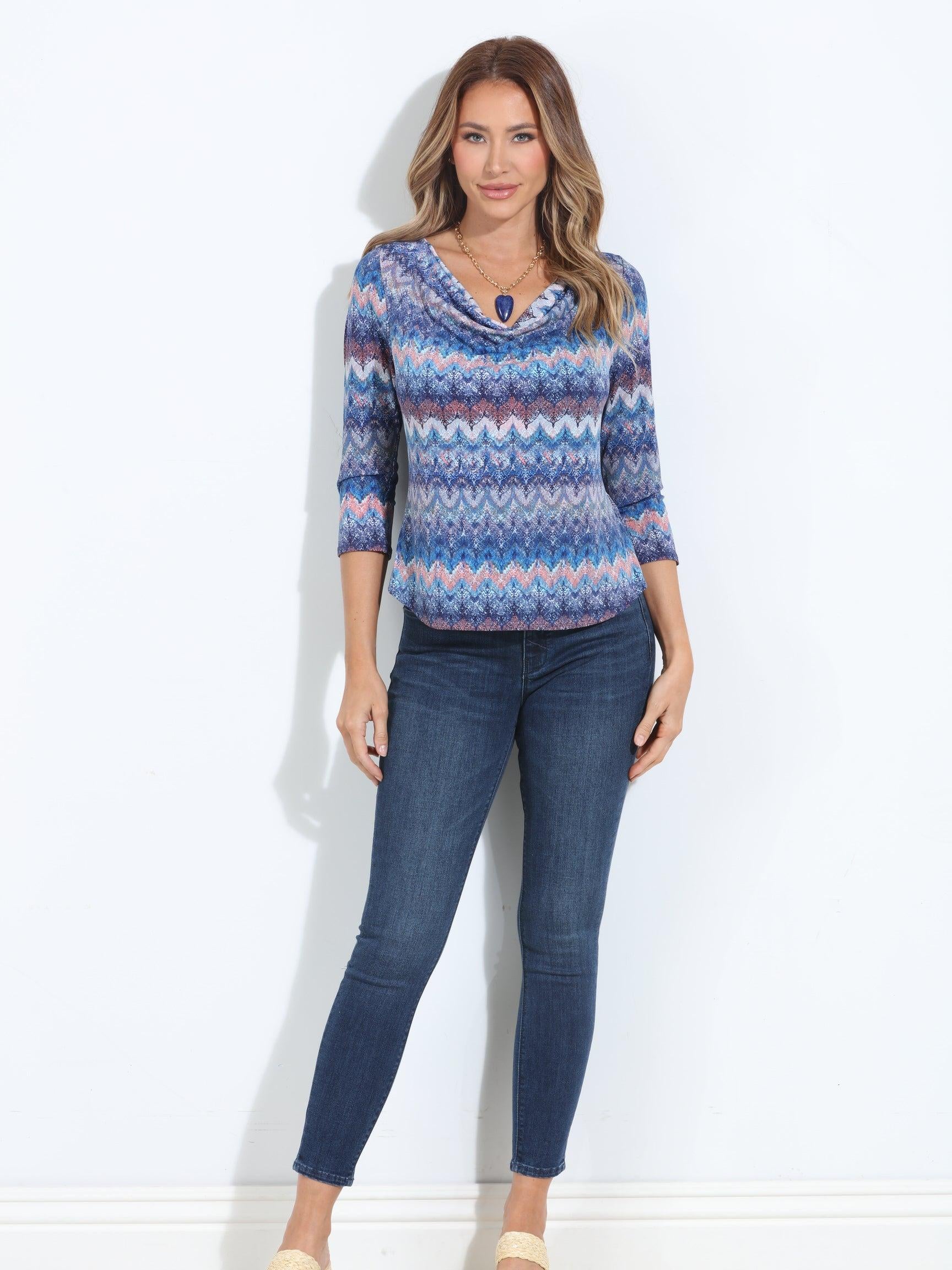 Odyssey Cowl Neck Top-FINAL SALE