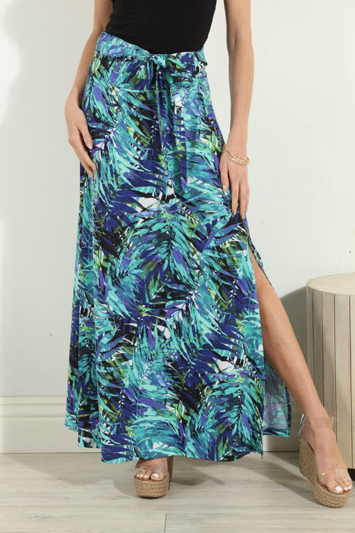 Audrie Tie Front Maxi Skirt-FINAL SALE