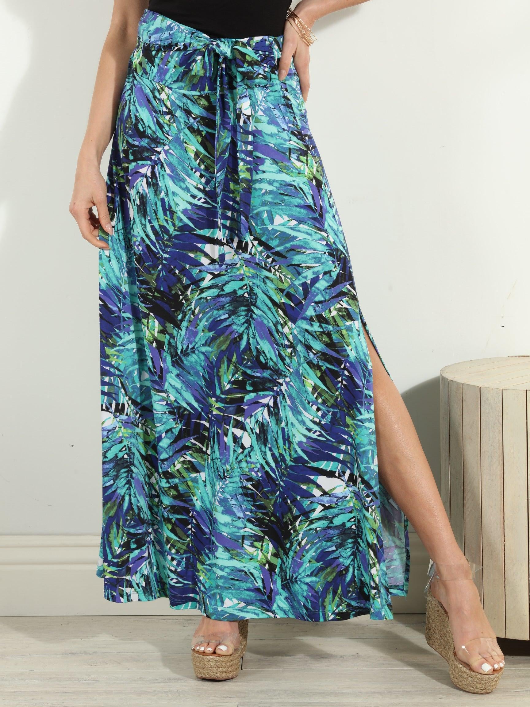 Audrie Tie Front Maxi Skirt-FINAL SALE