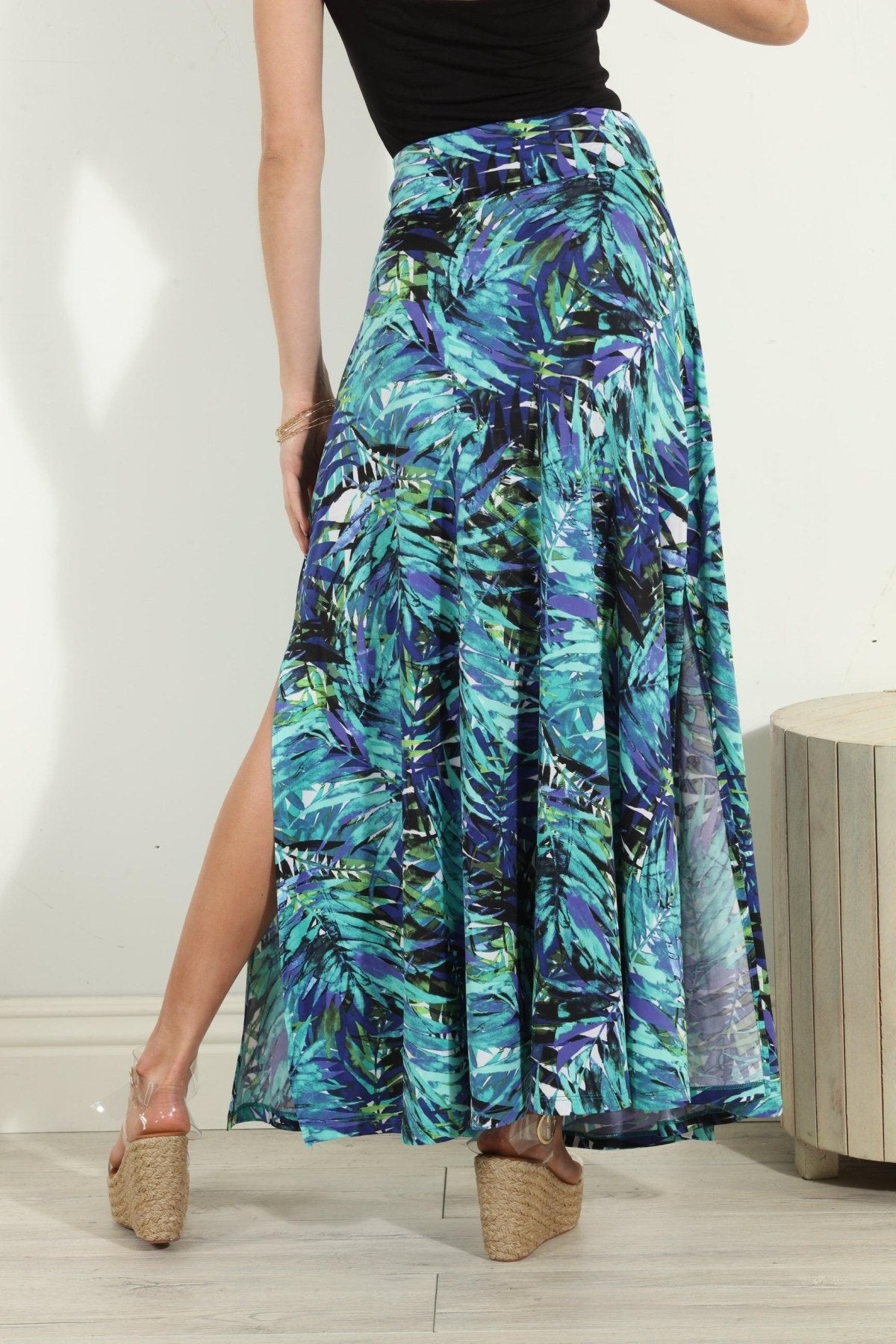 Audrie Tie Front Maxi Skirt-FINAL SALE