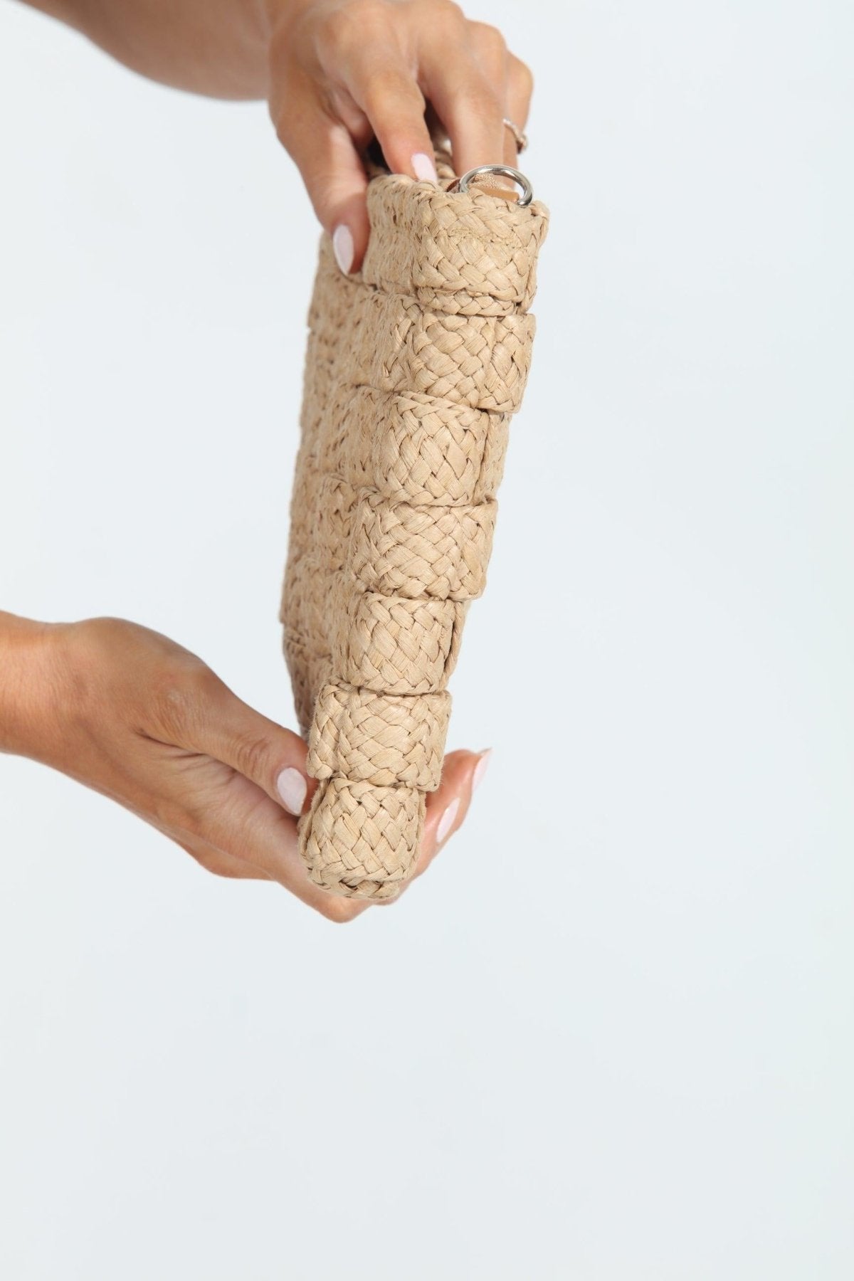 Khaki Waffle Clutch