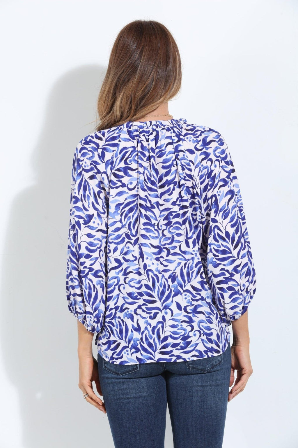 Frederick Split-Neck Blouse
