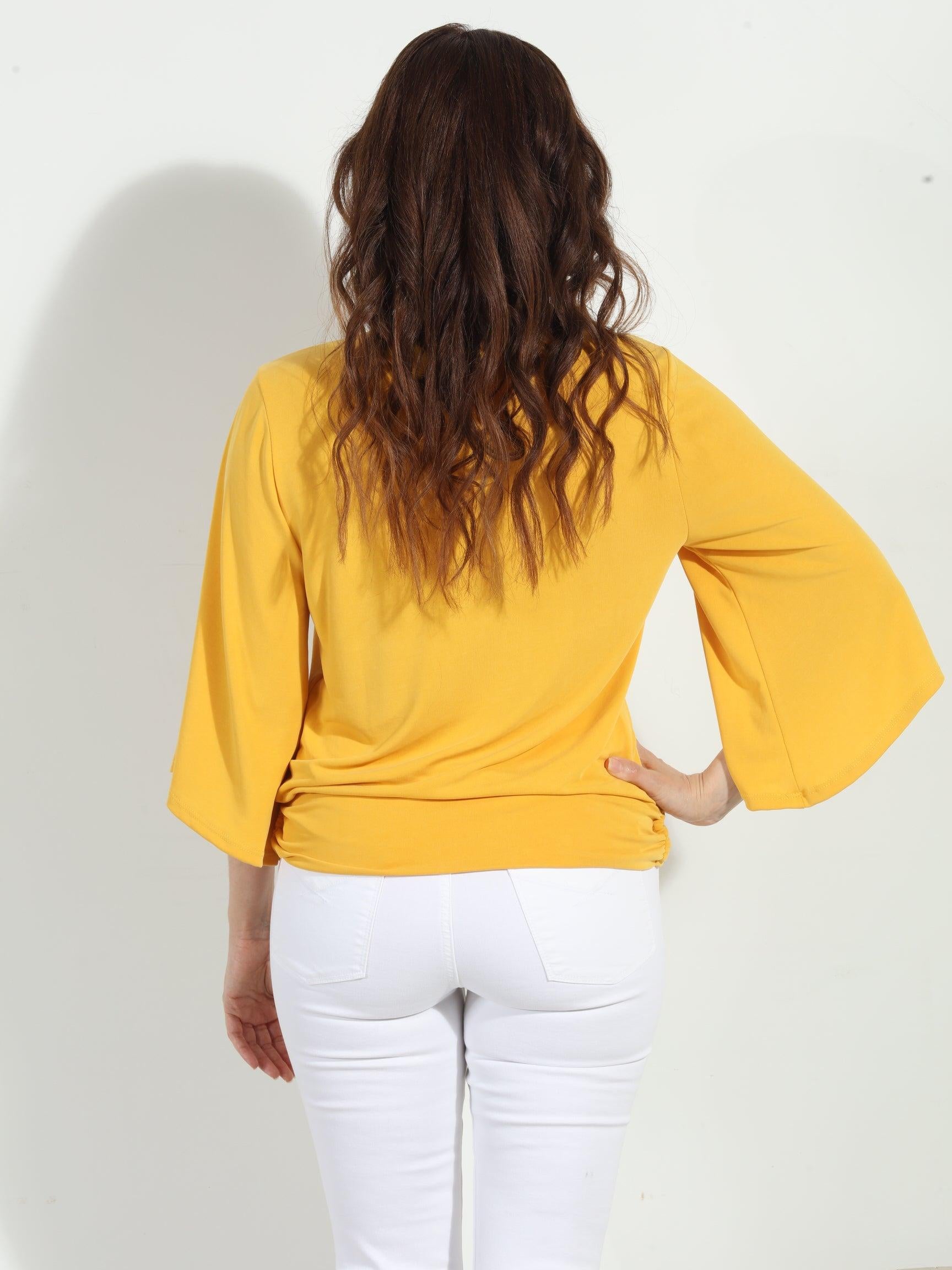 Mimosa Cupro Stretch Banded Kimono Top
