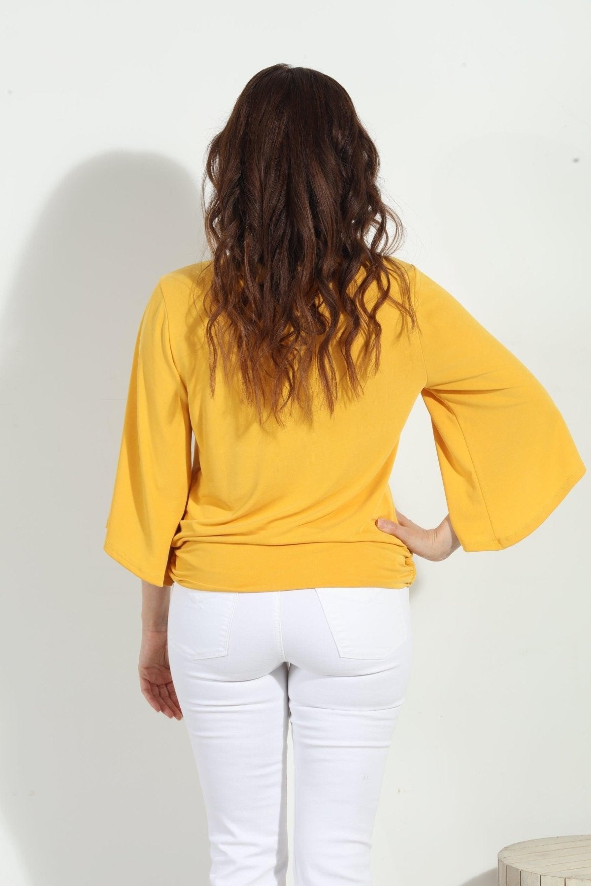 Mimosa Cupro Stretch Banded Kimono Top