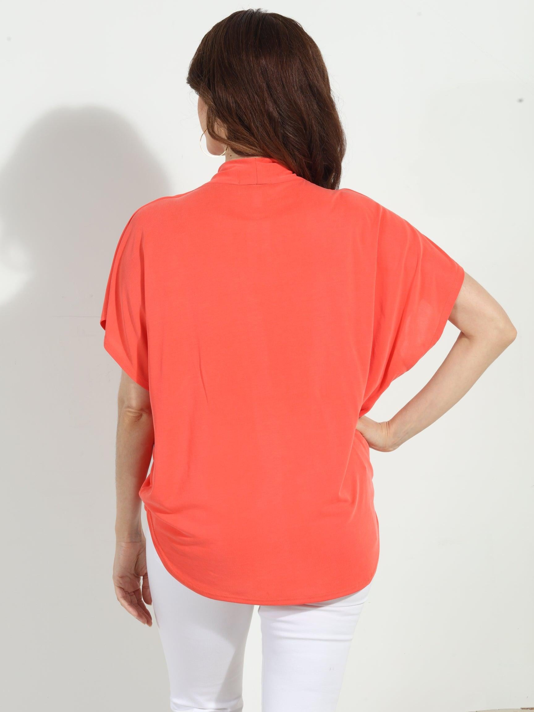 Candy Cupro Surplice Tee-NEW COLOR