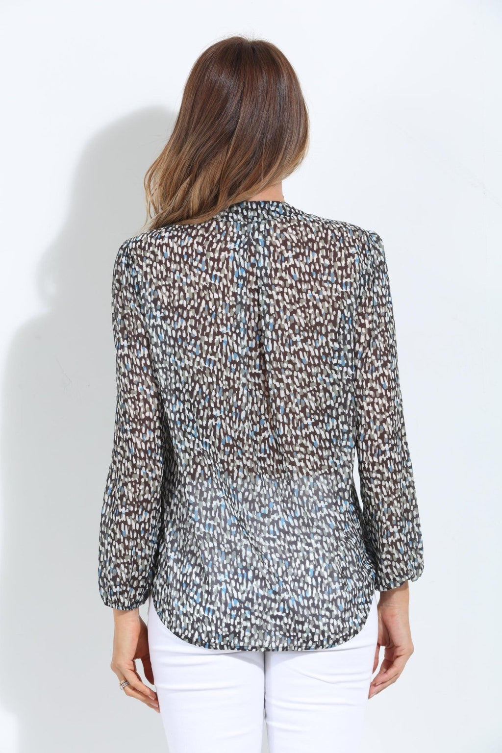 Robin Split-Neck Blouse - BEST SELLER