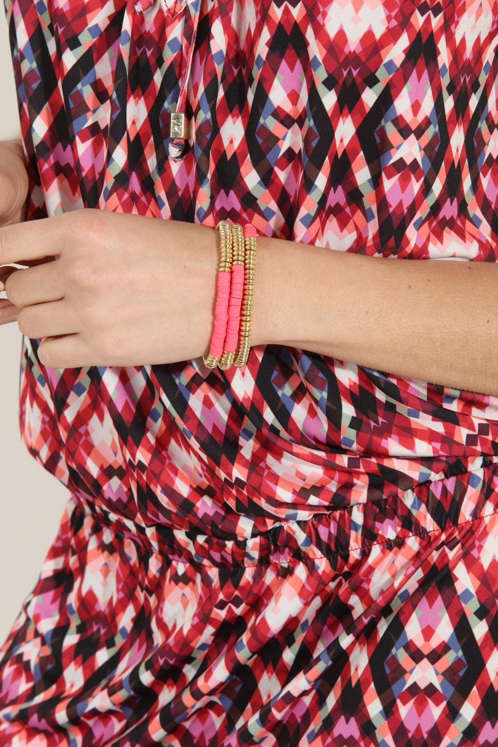 Coral 3-Layer Bracelet Stack-FINAL SALE