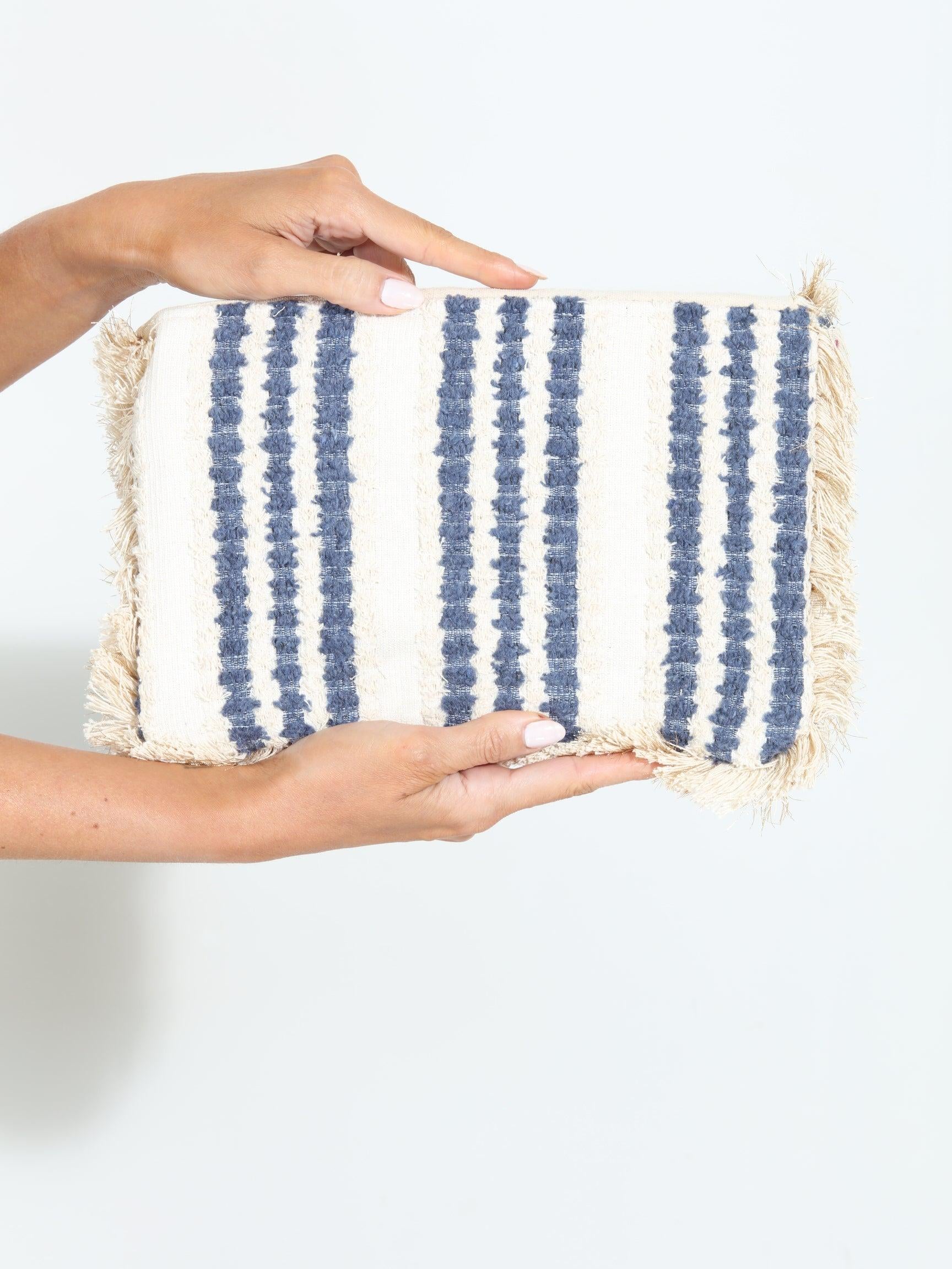 Mykonos Fringe Embroidered Clutch