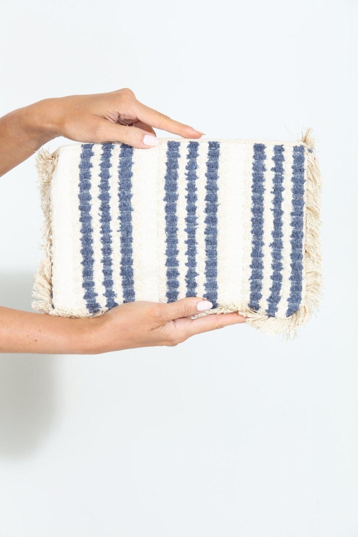 Mykonos Fringe Embroidered Clutch