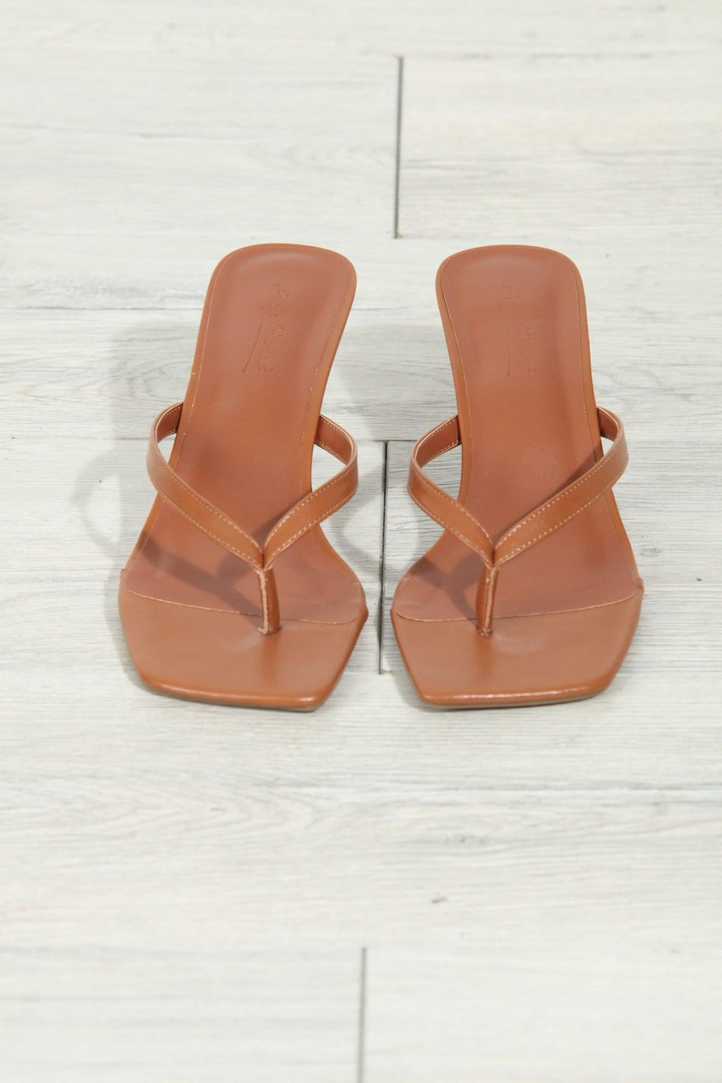 Chestnut Kitten Heel Sandals-BEST SELLER