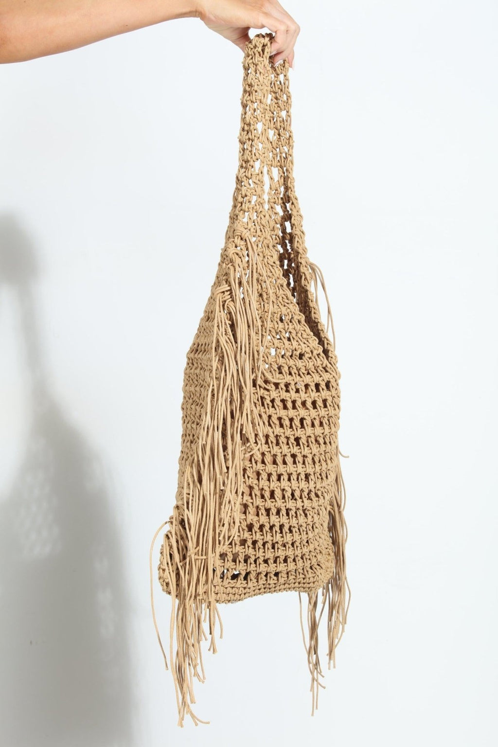 Del Mar Fringe Woven Tote