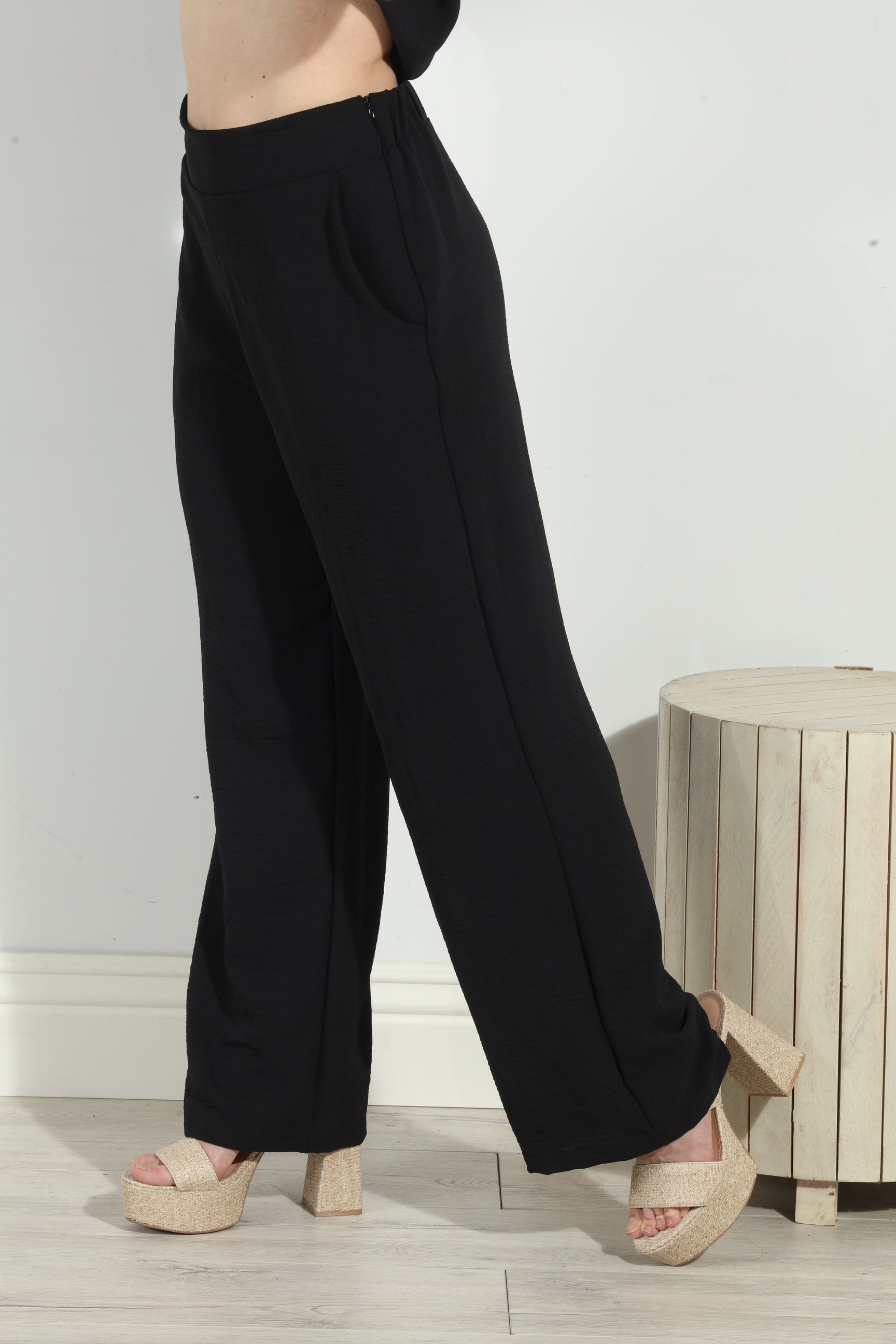 Black Airflow Woven Trousers