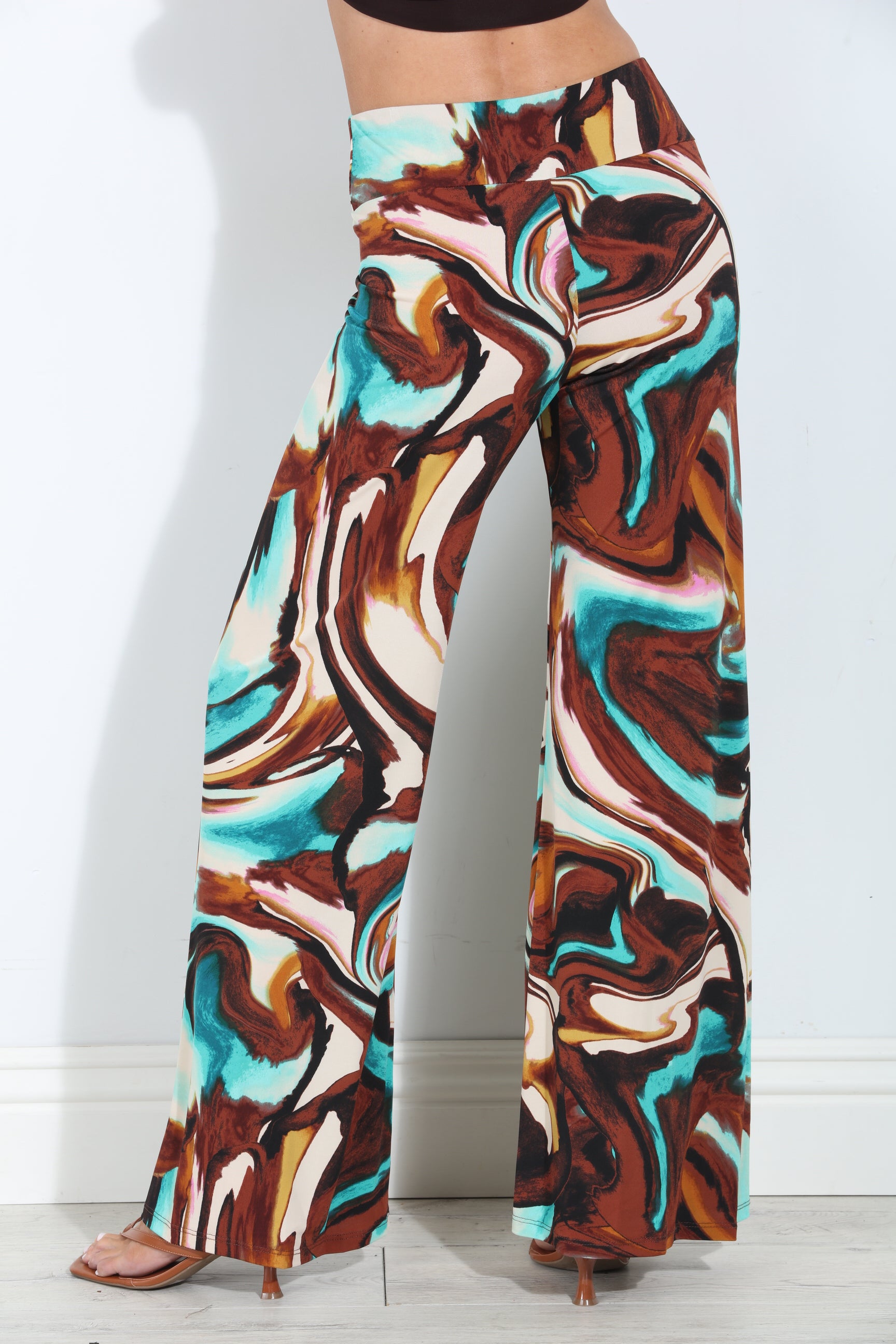 Kazia Stretch Wide Leg Pants-BEST SELLER