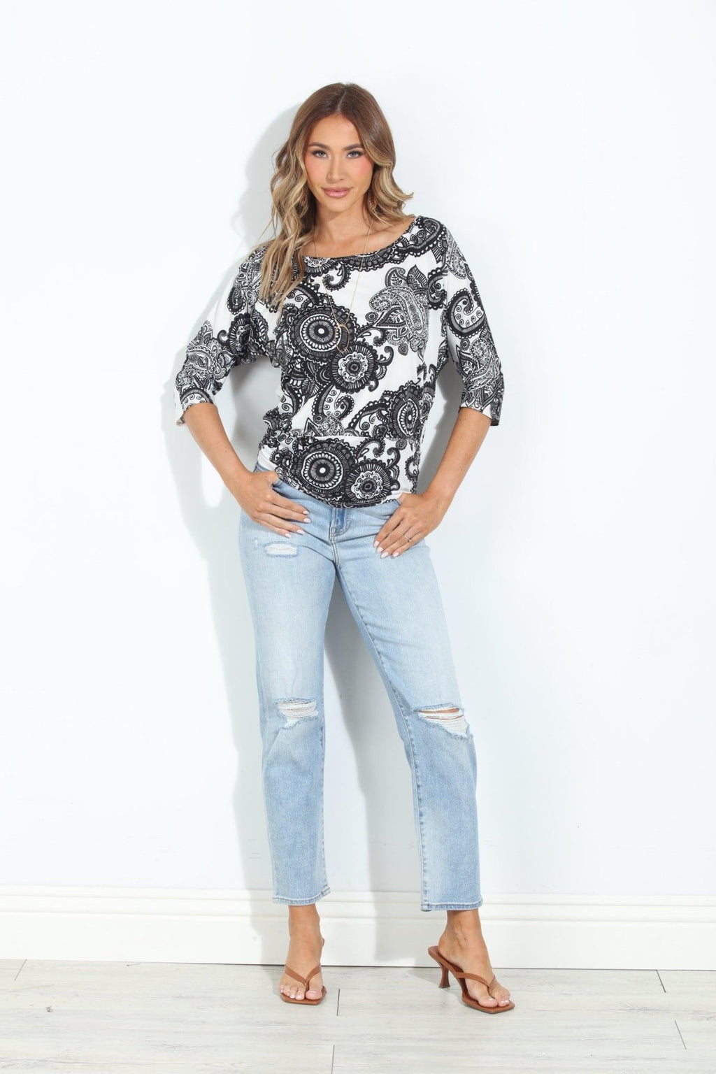 Bloom Shirred Waist Top-FINAL SALE