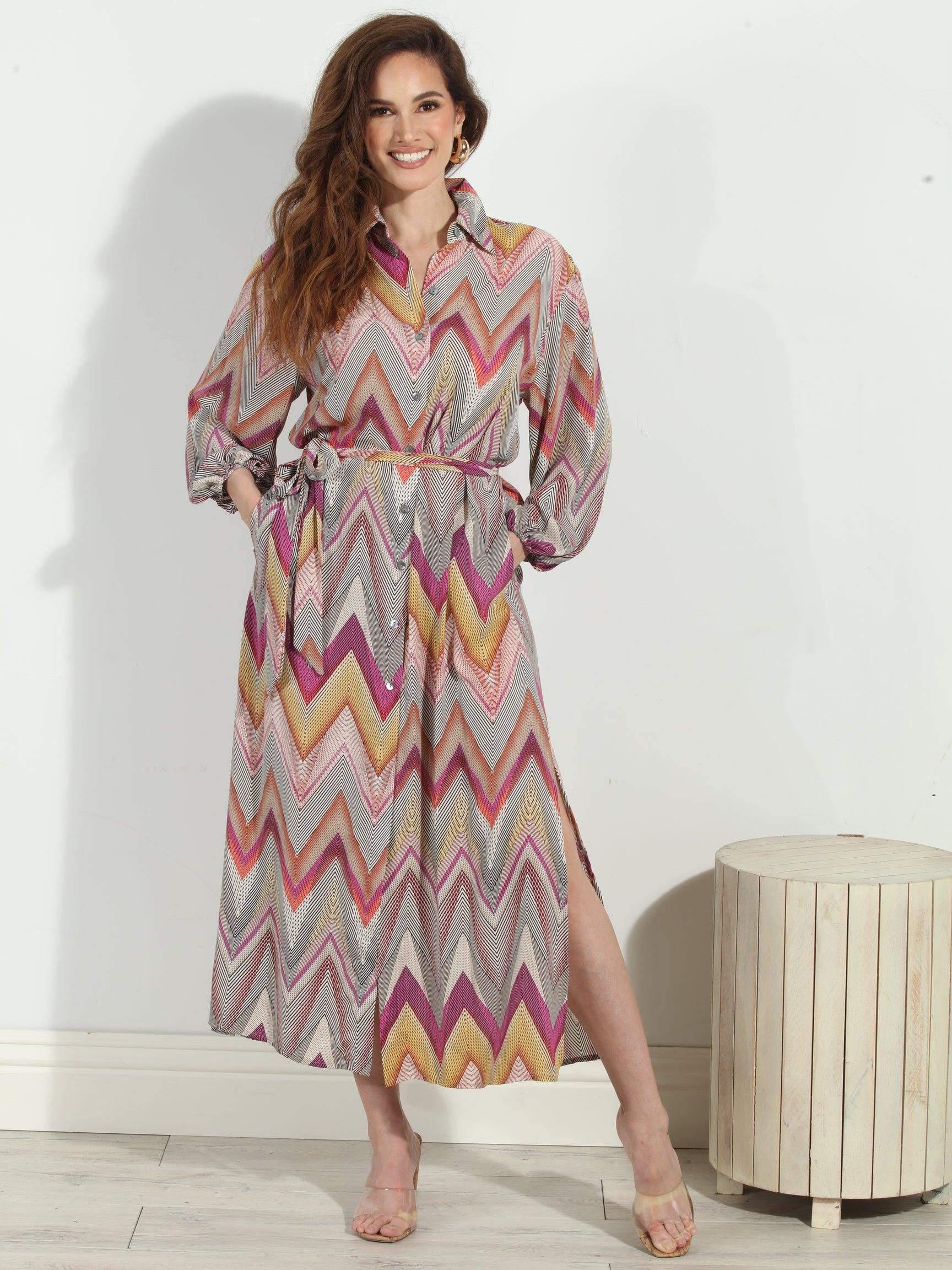 Luxe Button Down Shirt Dress-FINAL SALE