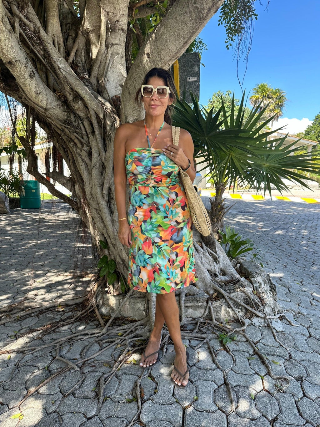 Giada Stretch Halter Dress-FINAL SALE