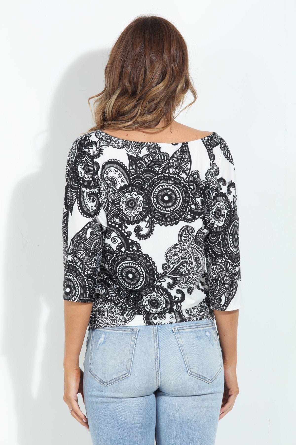 Bloom Shirred Waist Top-FINAL SALE