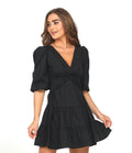 Black Twist Poplin Dress-FINAL SALE