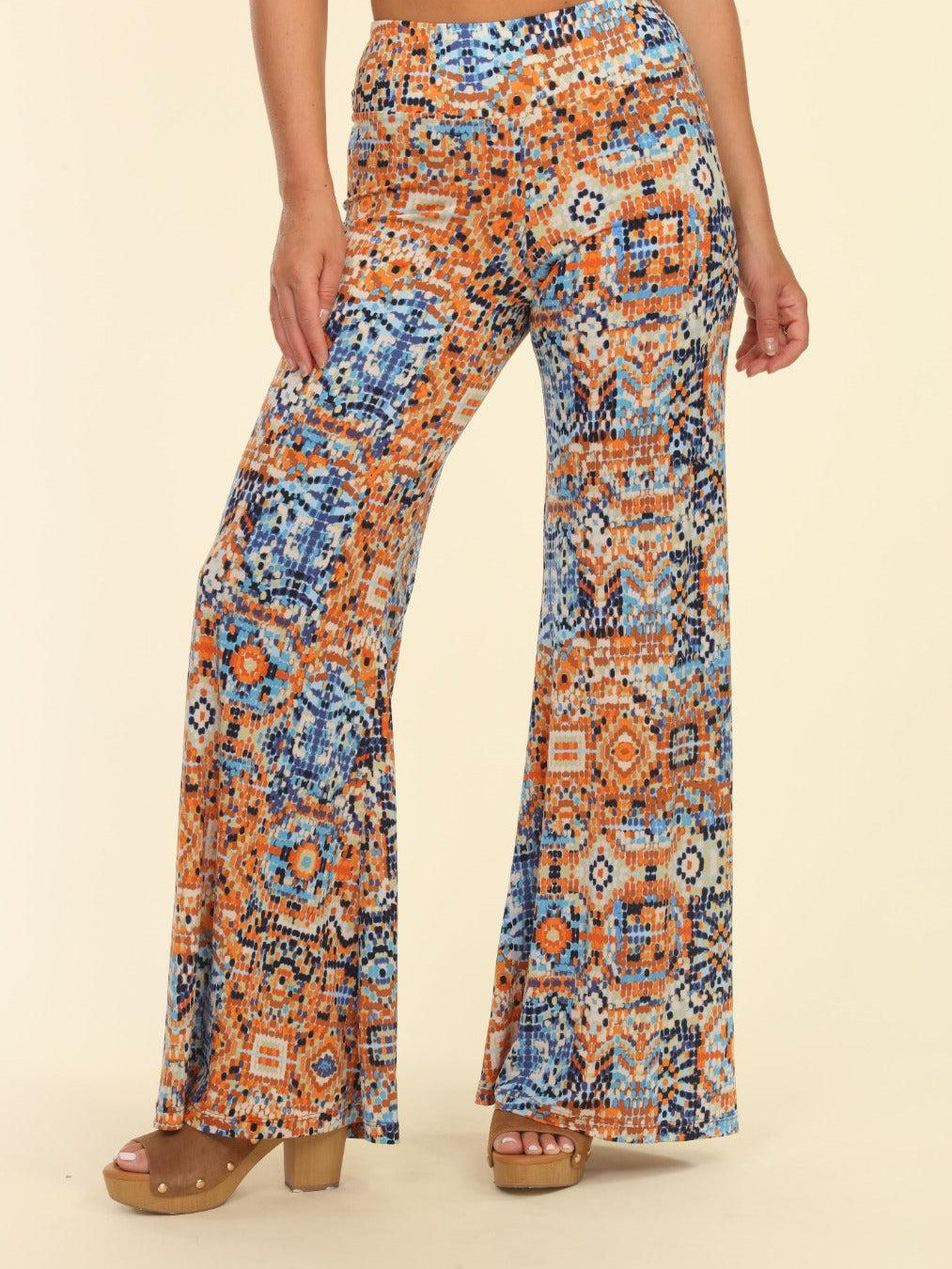 Detra Stretch Wide Leg Pants-FINAL SALE