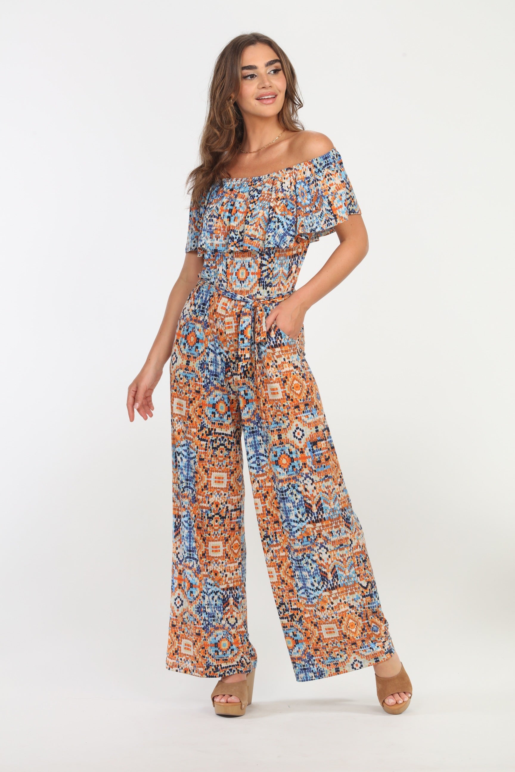 Detra Ruffle Tube Jumpsuit