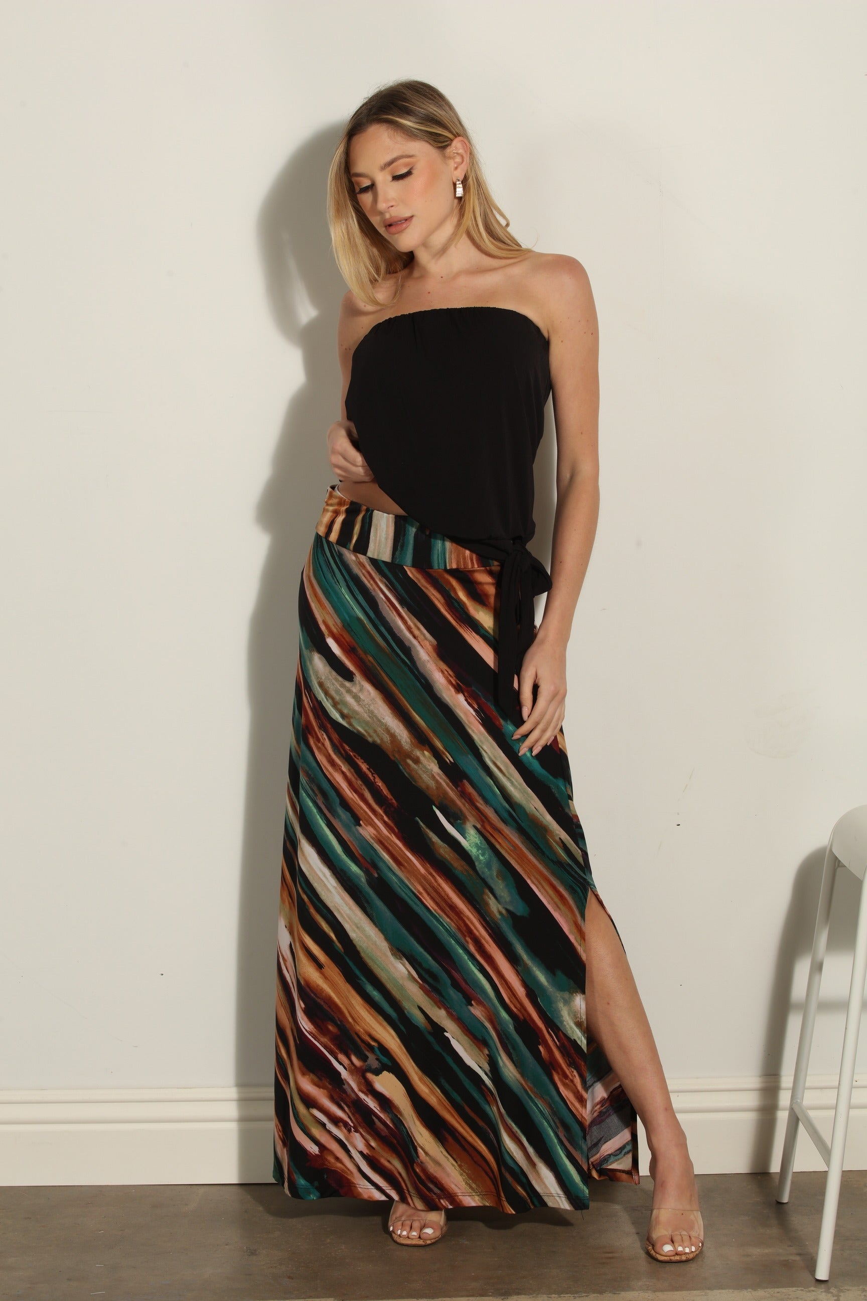 Jenna Stretch Maxi Skirt-FINAL SALE