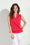 Punch Cupro Banded Surplice Tank-FINAL SALE