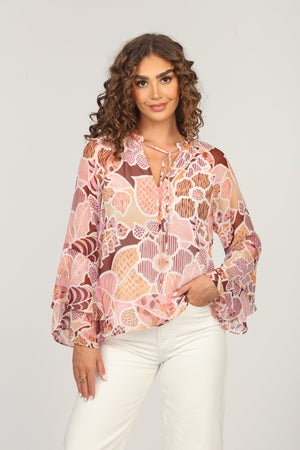 Fleur Flare Boho Sleeve Top - FINAL SALE