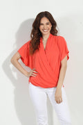 Candy Cupro Surplice Tee-NEW COLOR