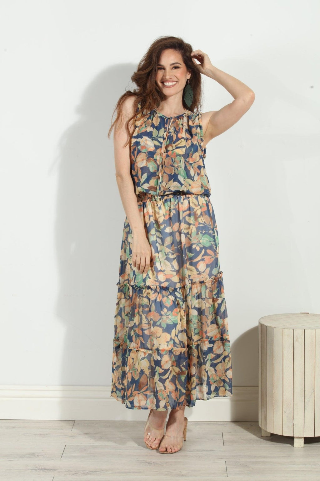 Haisley Smocked Midi Dress-FINAL SALE