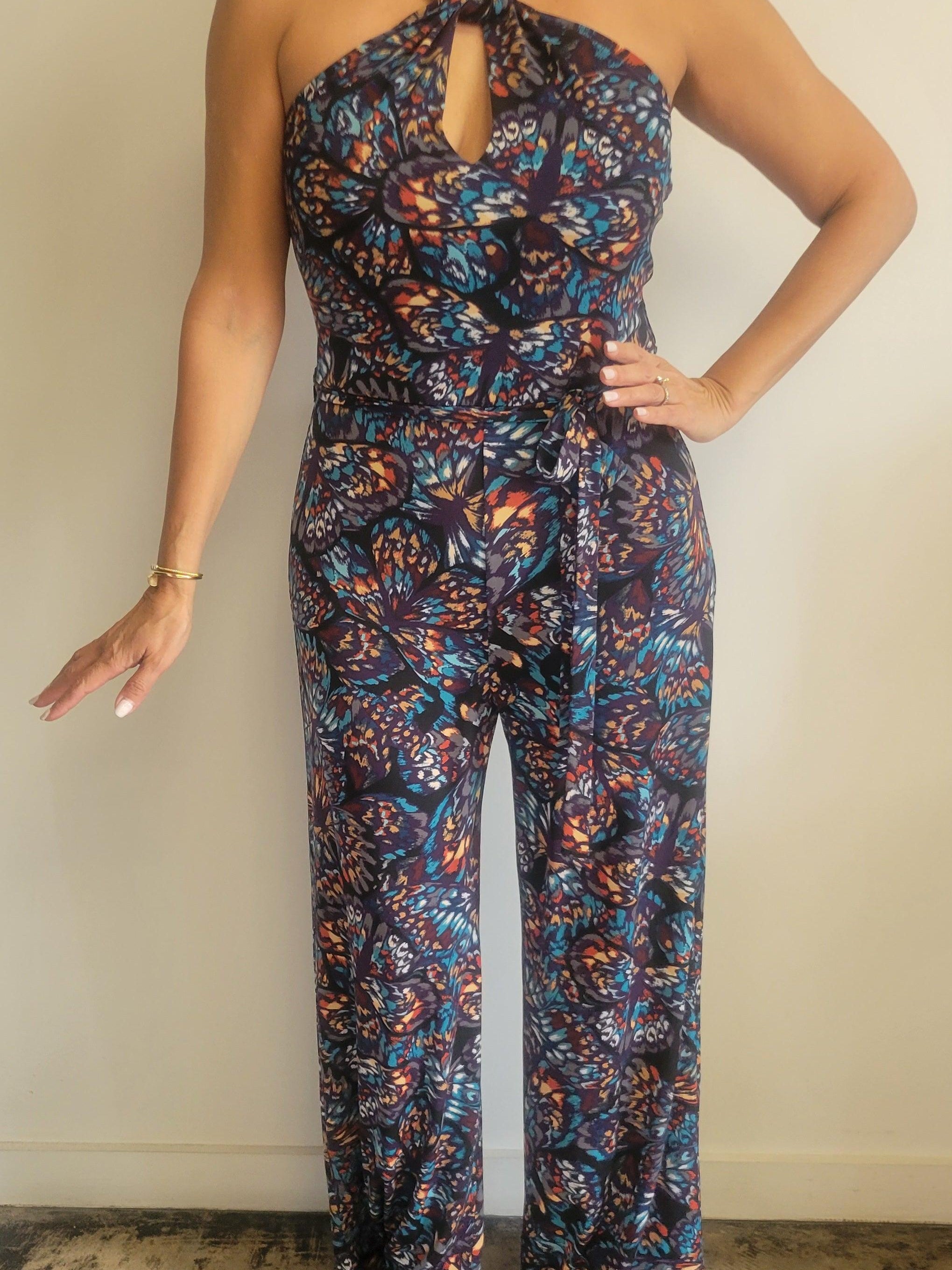 Skyla Twist Neck Jumpsuit-FINAL SALE