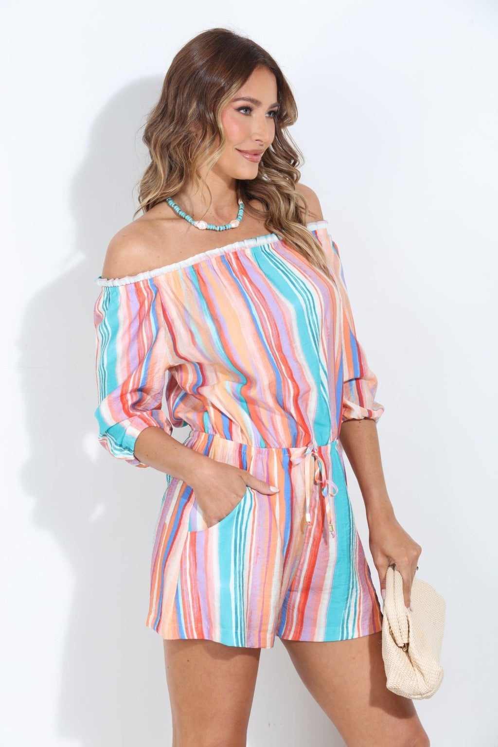 Vicente Airflow OTS Woven Romper-BEST SELLER