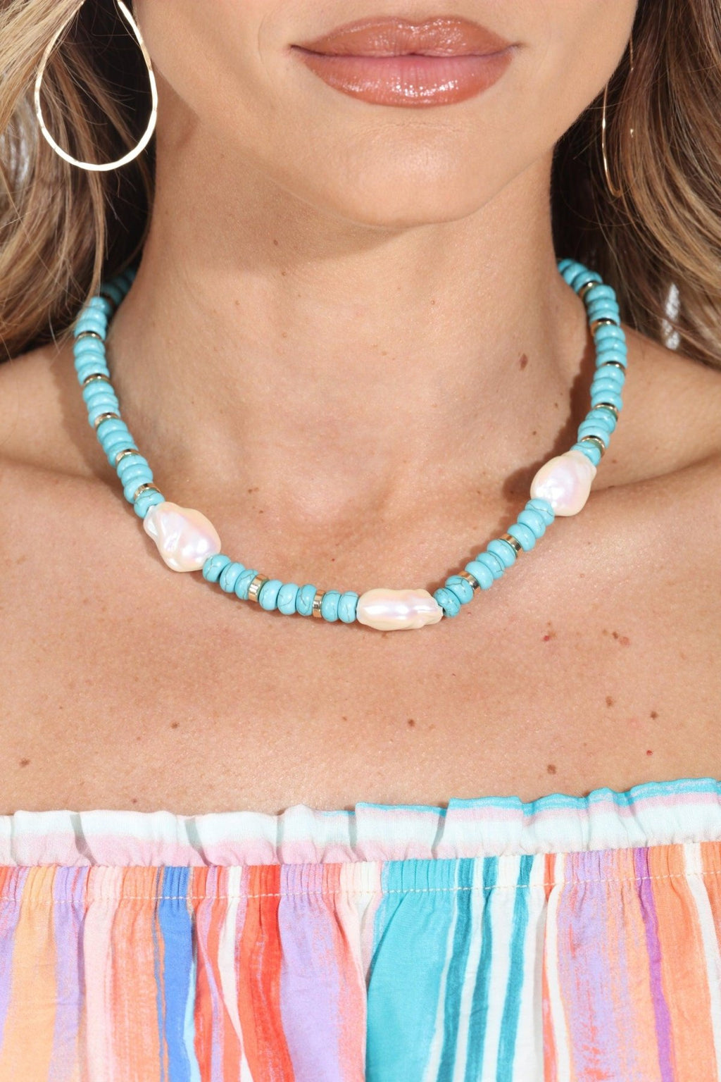 Syros Beaded Shell Choker