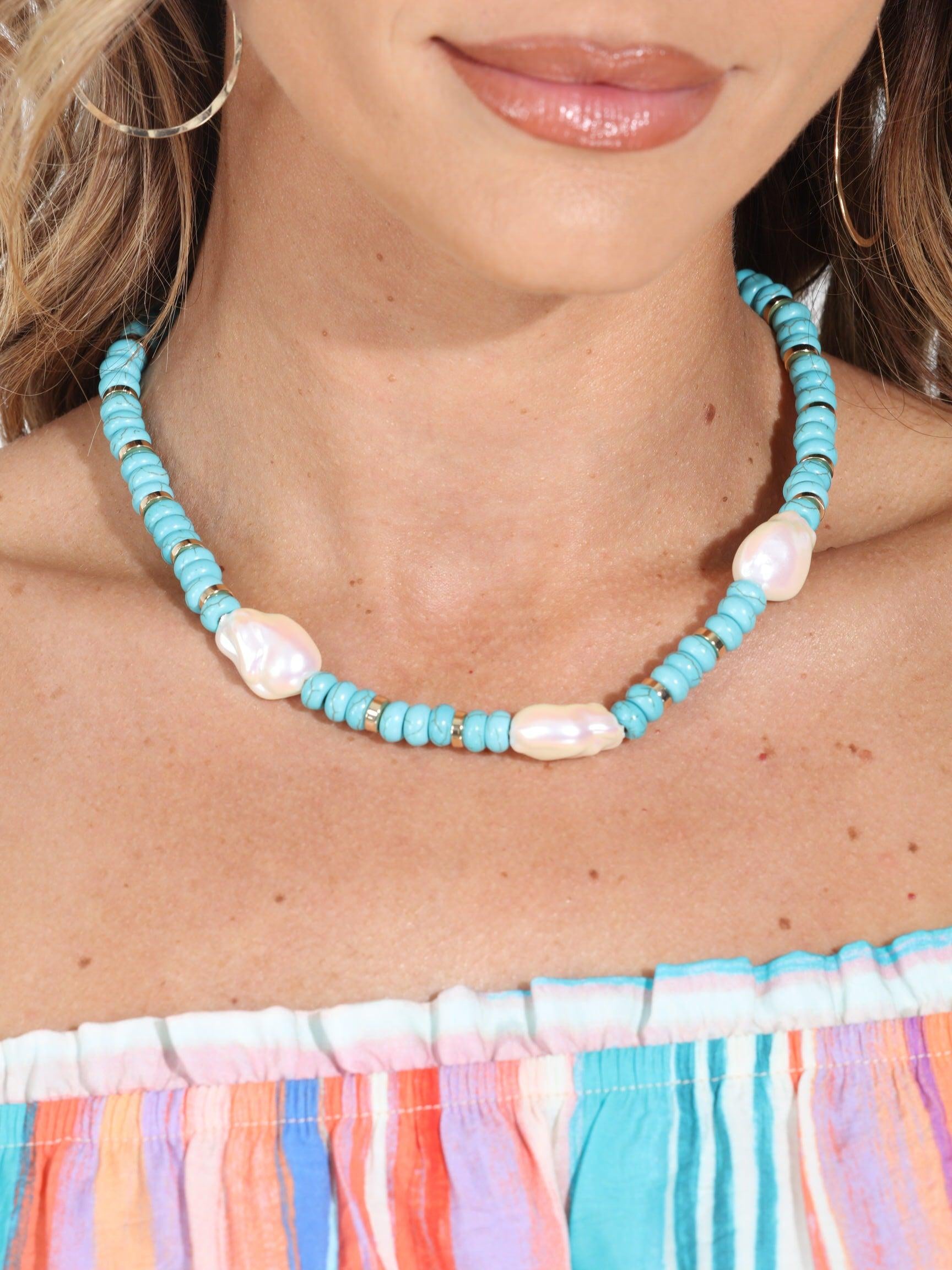 Syros Beaded Shell Choker