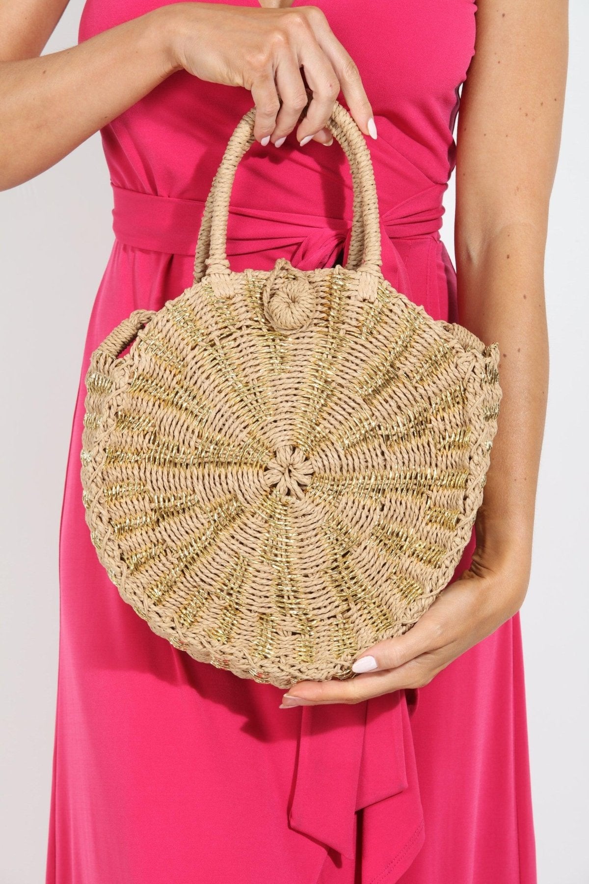Acapulco Gold Straw Handbag