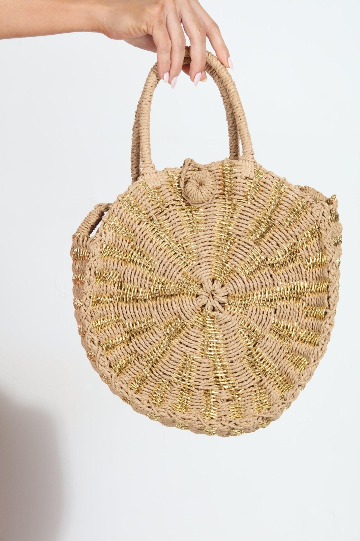 Acapulco Gold Straw Handbag