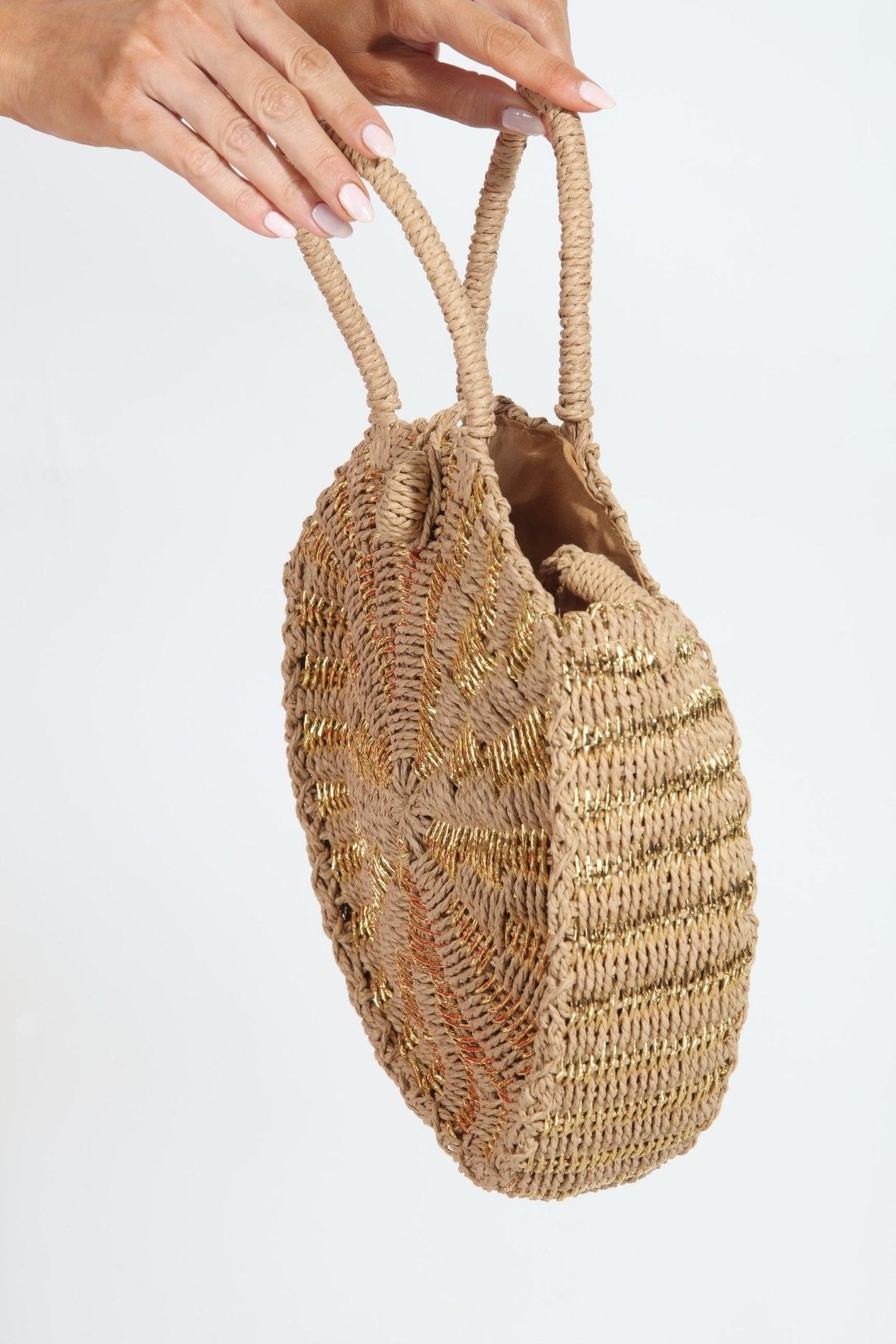 Acapulco Gold Straw Handbag