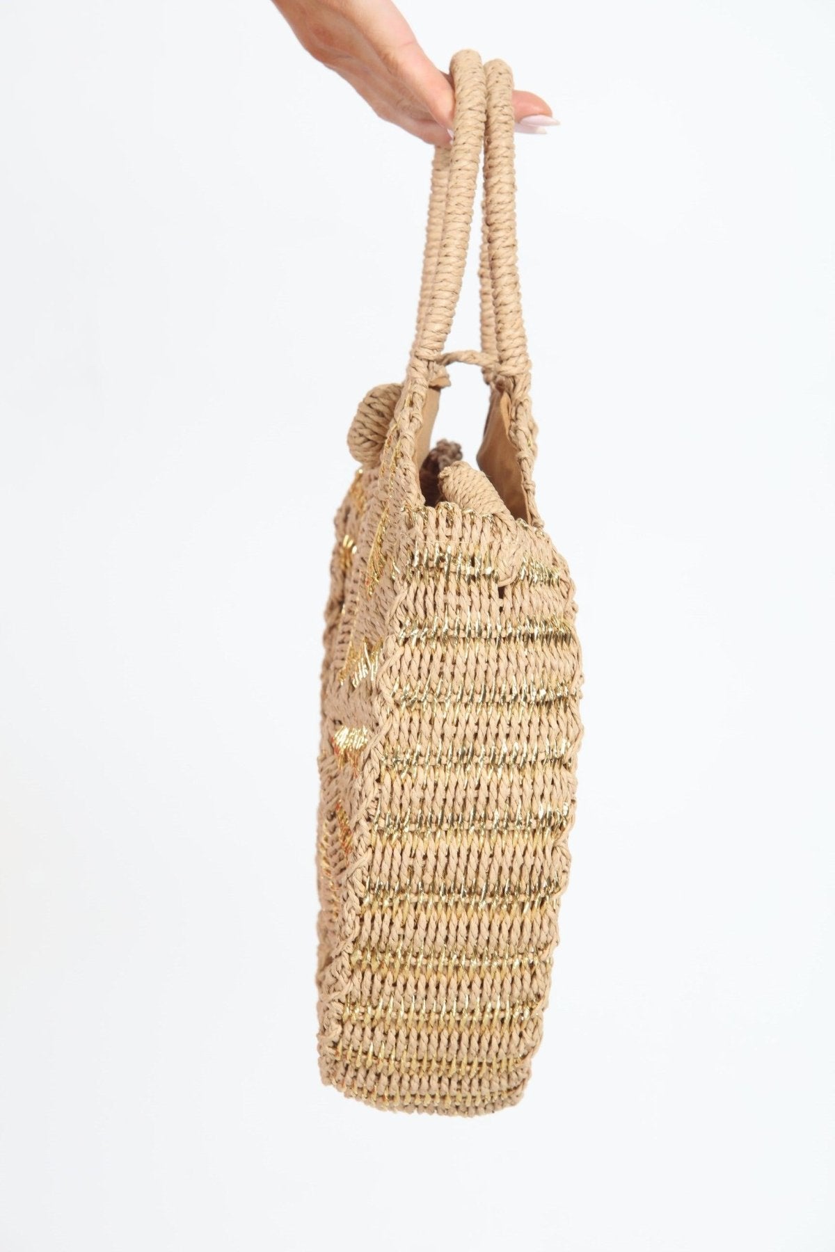 Acapulco Gold Straw Handbag