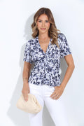 Clover Venezia V-Neck Twist Tee-FINAL SALE