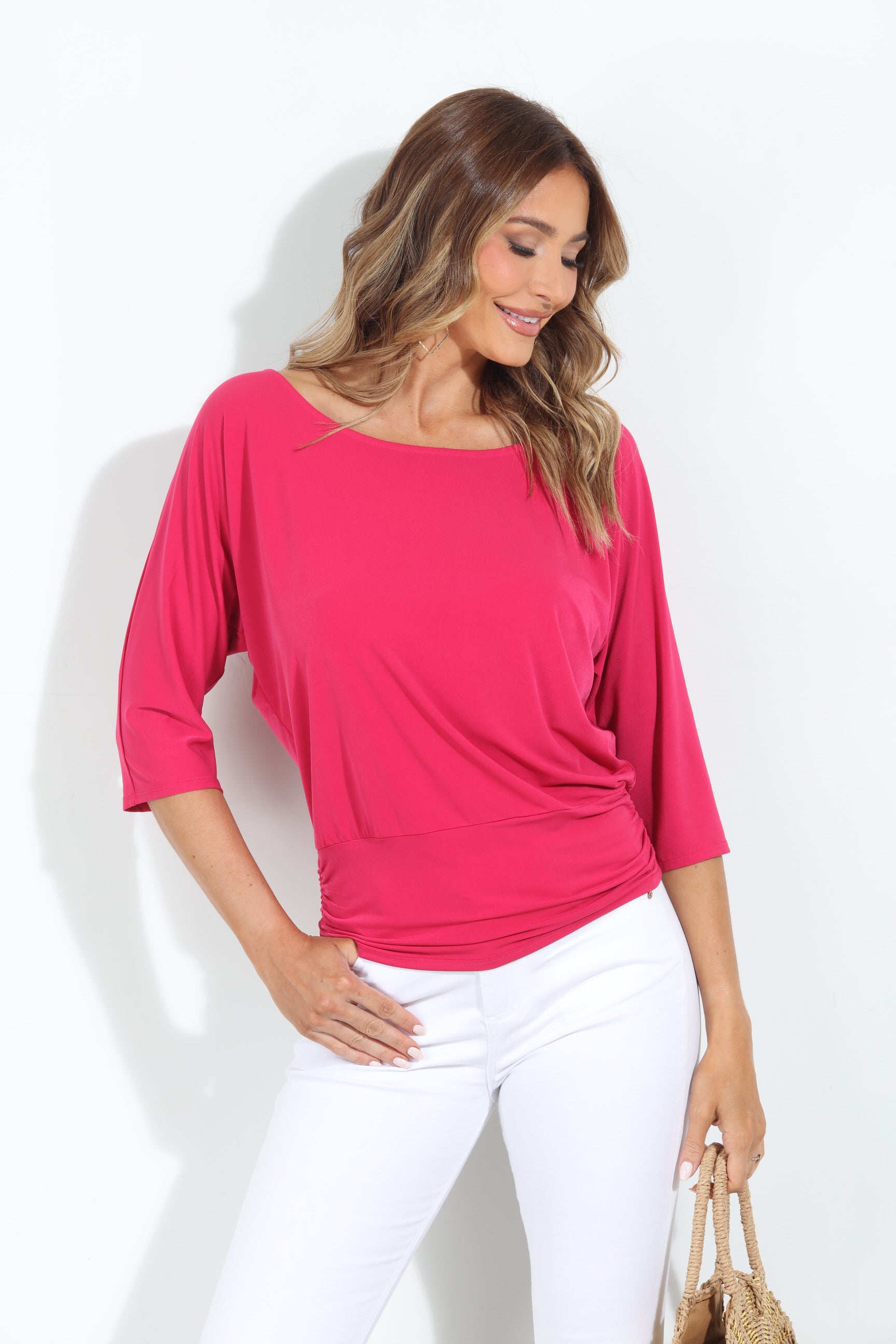 Guava Shirred Waist Top-BEST SELLER