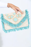 Rhodes Fringe Embroidered Clutch