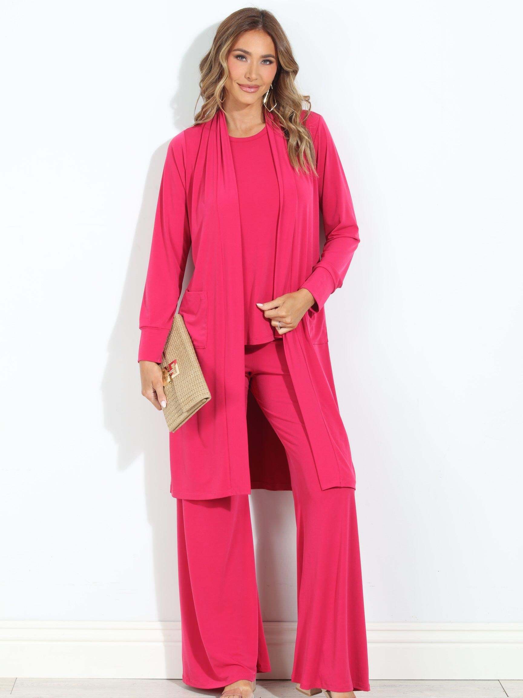 Guava Stretch Wide Leg Pants-BEST SELLER