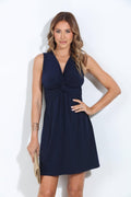 Navy Twist Short Dress-BEST SELLER